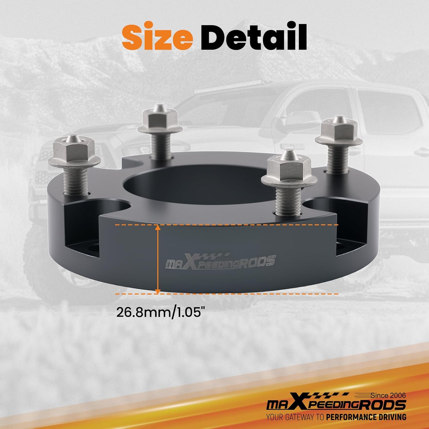 maXpeedingrods 1.5” Front Leveling Kit for Toyota Tacoma 4WD 2024-2025, Lift Spacer Kit