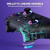 ECHTPower Switch Controller,Wireless Pro Controller with RGB/Hall Trigger/Macro Button/Turbo/Vibration,Compatible with Switch/OLED/PC/Adroid/iOS Black - 3
