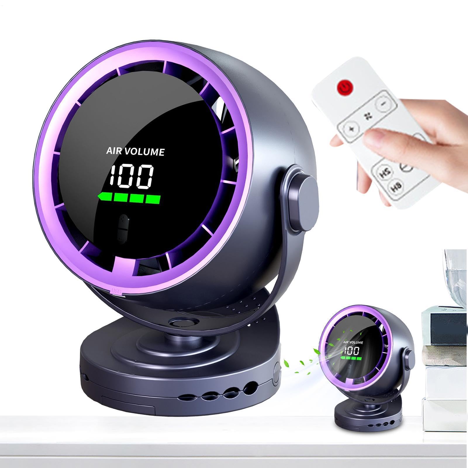 Ventilatore Da Tavolo Con Telecomando Compatto utile potente flusso d'aria