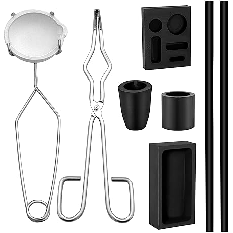 Complete 8-Piece Gold Melting and Casting Kit for Professional Results