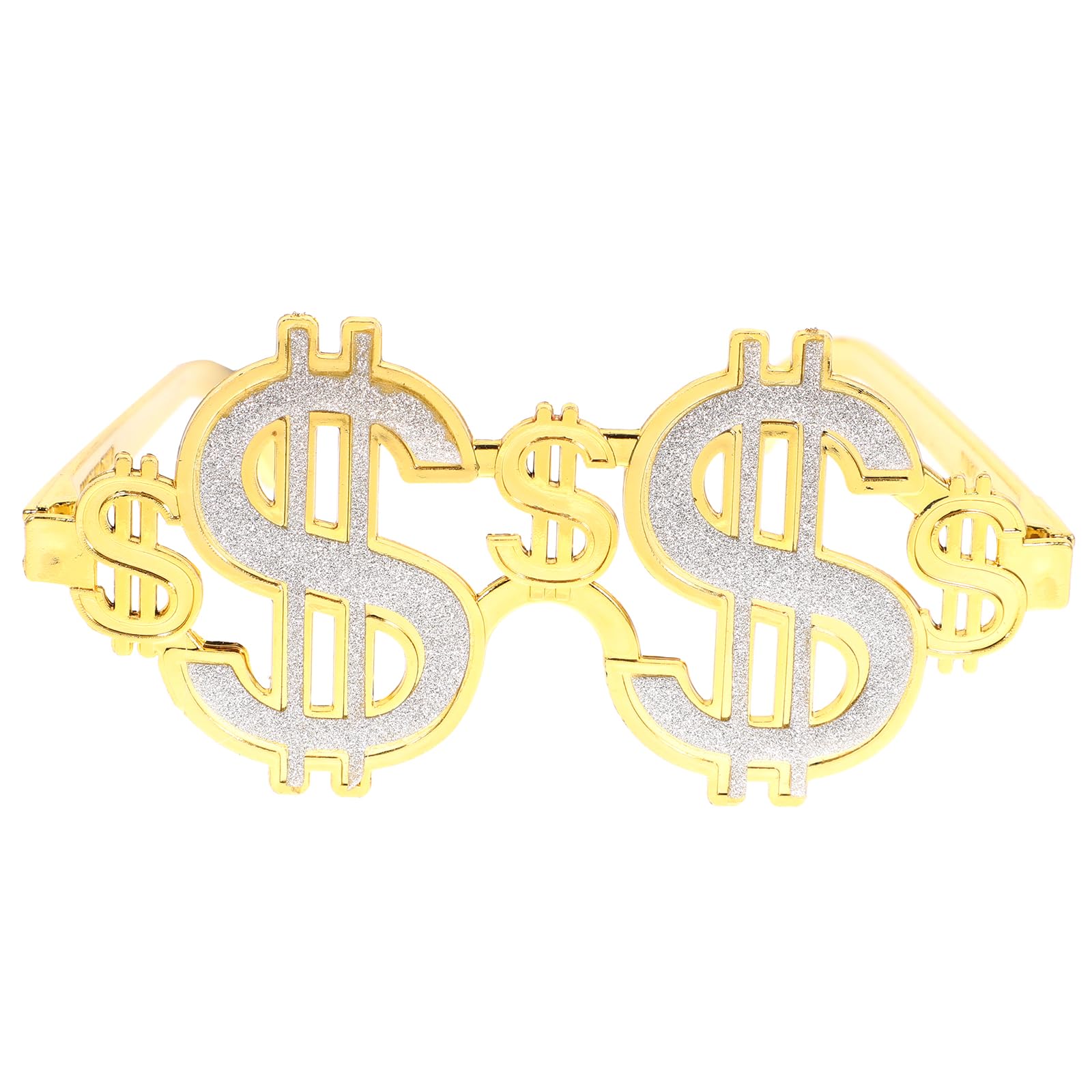 VALICLUD Halloween Money Sign Glasses Gold Funny Eyeglasses for Halloween Photo Props