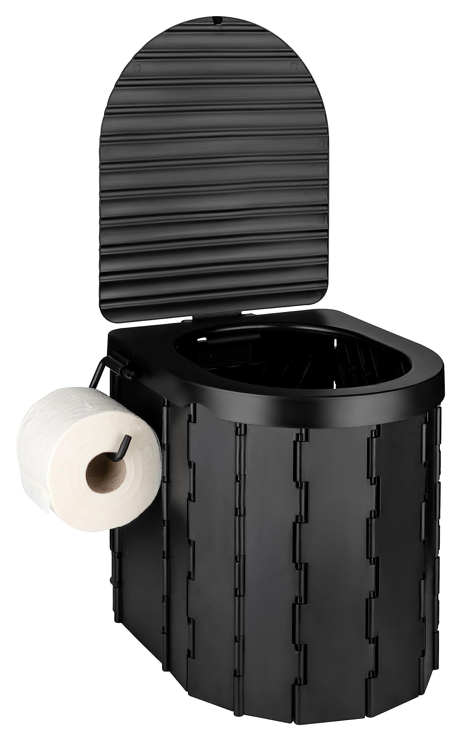 AUTOLIGHT 24 Toilettes de camping pliables avec couvercle - 25 l - Charge maximale : 150 kg - Toilettes portables pour camping, caravane, camping-car - Avec 12 sacs poubelles, sac en tissu et