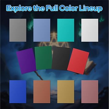 Mlikero 1200 Count Card Sleeves, Matte Magic Card Sleeves, Smooth Shuffle & Tear Resistant, Fit for MTG, TCG, CCG (12 Colors)