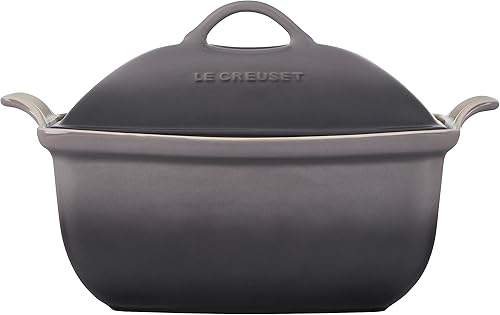Miniatura 6 de Le Creuset Heritage Stoneware - Panadero profundo con tapa, 4.5 cuartos de galón., Artichaut