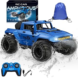 Sponsored You’re seeing this ad based on the product’s relevance to your search query.Learn more about this advertisement BORSCELLOR Remote Control Car, Amphibious RC Cars 1:16 Waterproof Remote Controlled Monster Truck Toy for Boys, Off-Road Stunt RC Vehicle 360° Rotation with LED Light for Adults Children