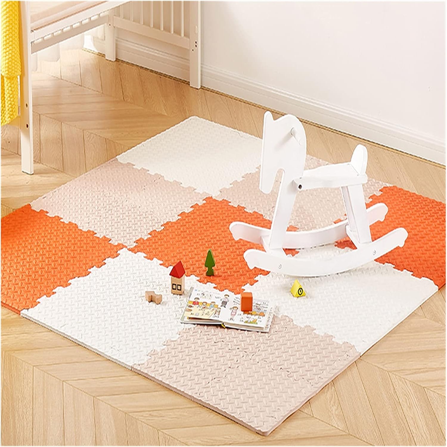 Playmat Foam Play Tiles Children Rug Crawl Mat Interlocking Play Mat for Kids and Babys Floor Mats for Children Foam Playmats Jigsaw Mat (Color : B, Size : 60x60x2.5cm-16pcs)