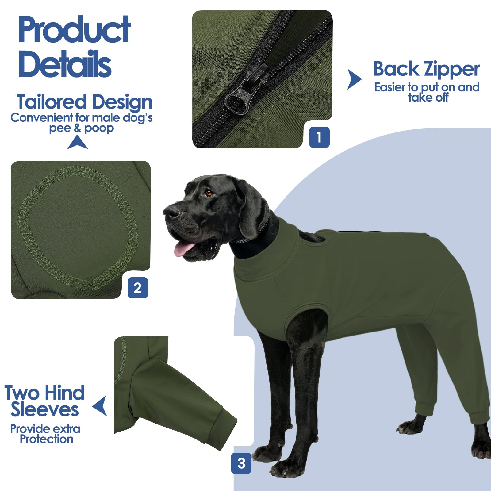 AOFITEE Extra Large Dog Recovery Sleeve - Image 3