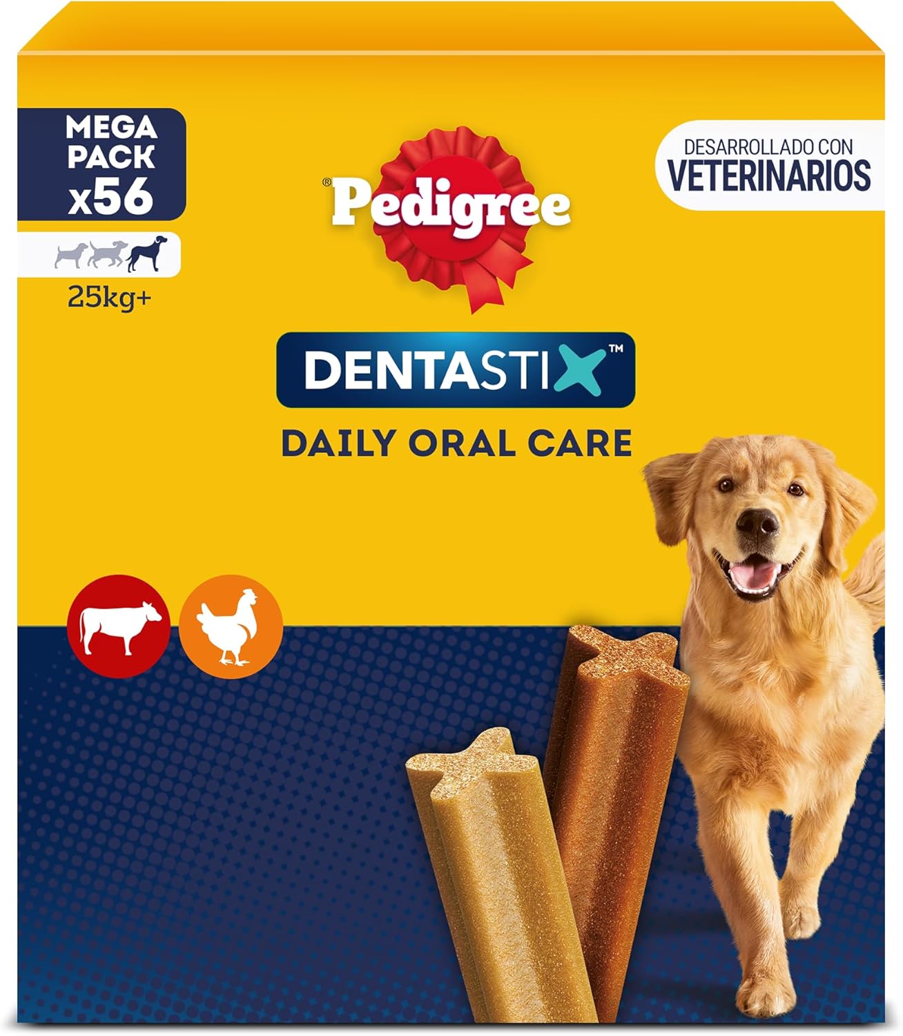 56 snacks dentales Pedigree Dentastix por 12,59€