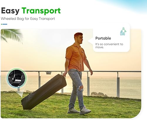 Miniatura 8 de Quictent, casa de campaña, privacidad, de 8x 8 pies, toldo, cortina EZ, toldo, gazebo, cortina de malla, 100% impermeable, 9colores