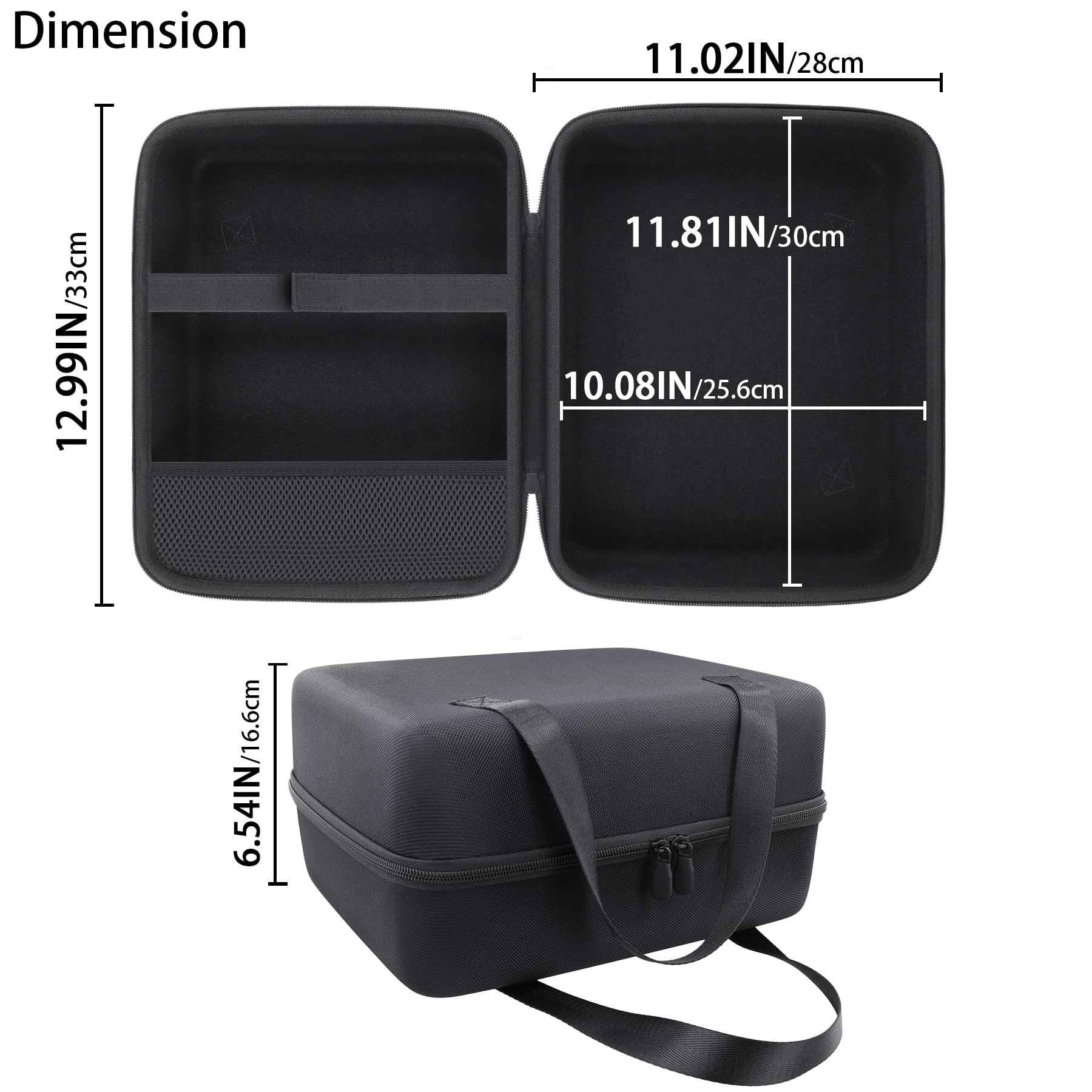 co2CREA Duro Viajar Caja Estuche Funda para EF ECOFLOW Estación energía portátil RIVER 2 256Wh LiFeP04 Generador solar(Funda Solo,Case Only)