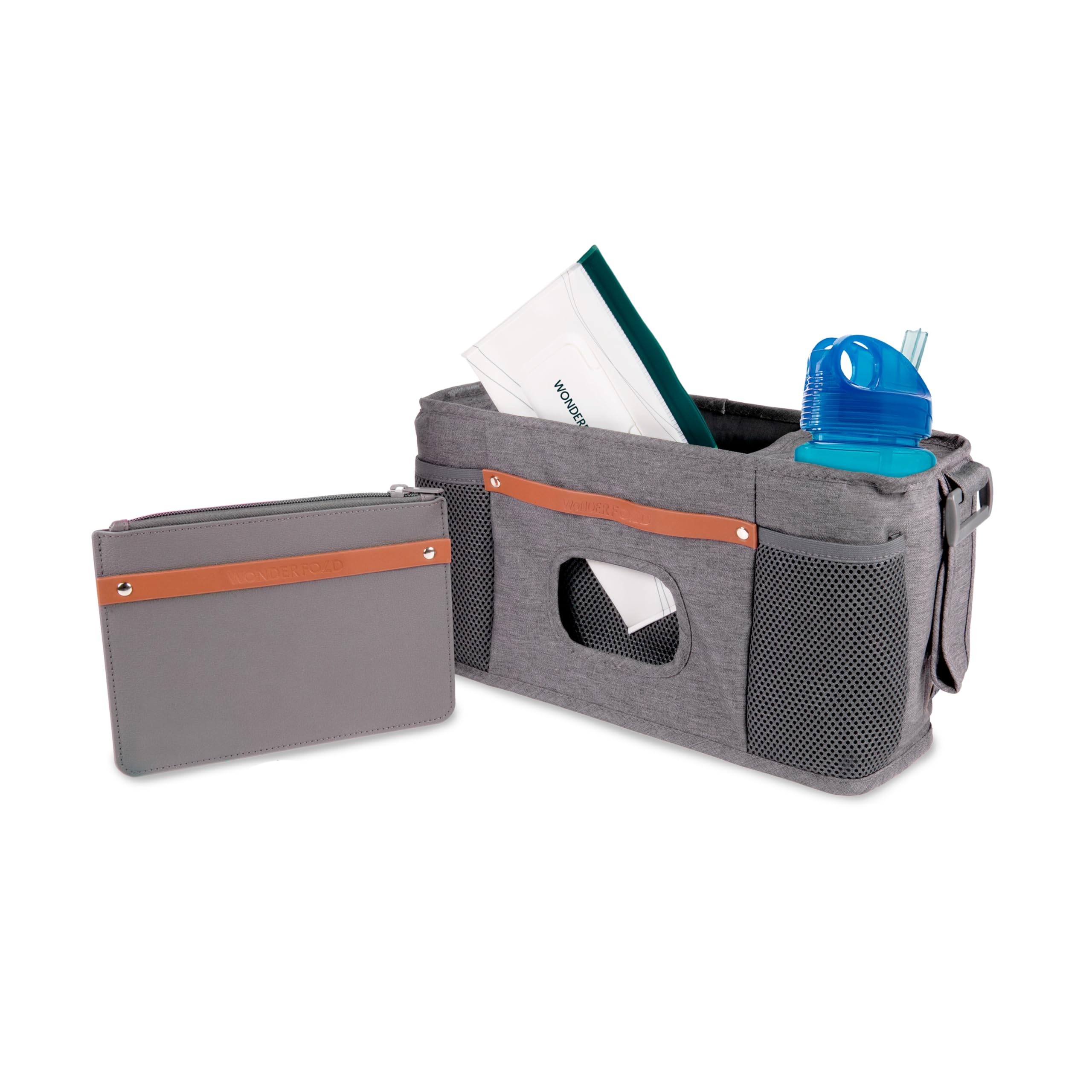 Wonderfold W2 Parent Console Cup Holder Grey