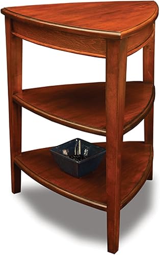 Miniatura 7 de Leick 11402 Empiria Escritorio de nogal, moderno, para sillón, para laptop o tableta., Madera, Marrón Nuez,Negro -,MEDIUM OAK,Duramen de