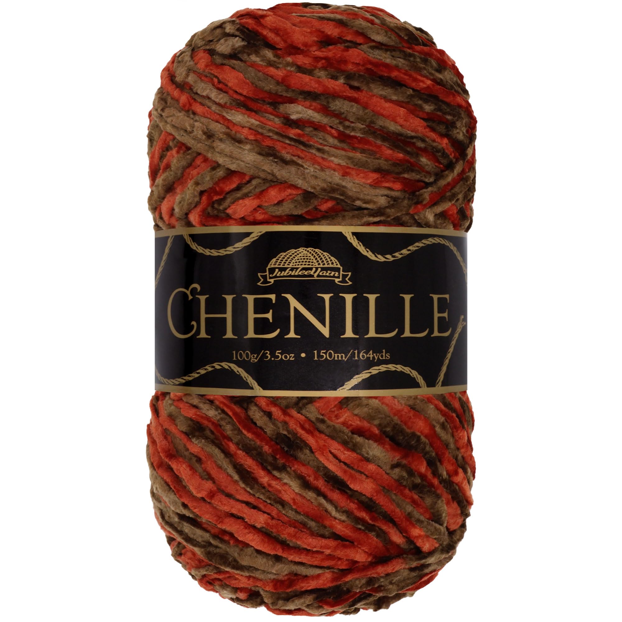 JubileeYarn Chenille Yarn - Worsted Polyester - 100g/Skein - Zerzura - 1 Skein
