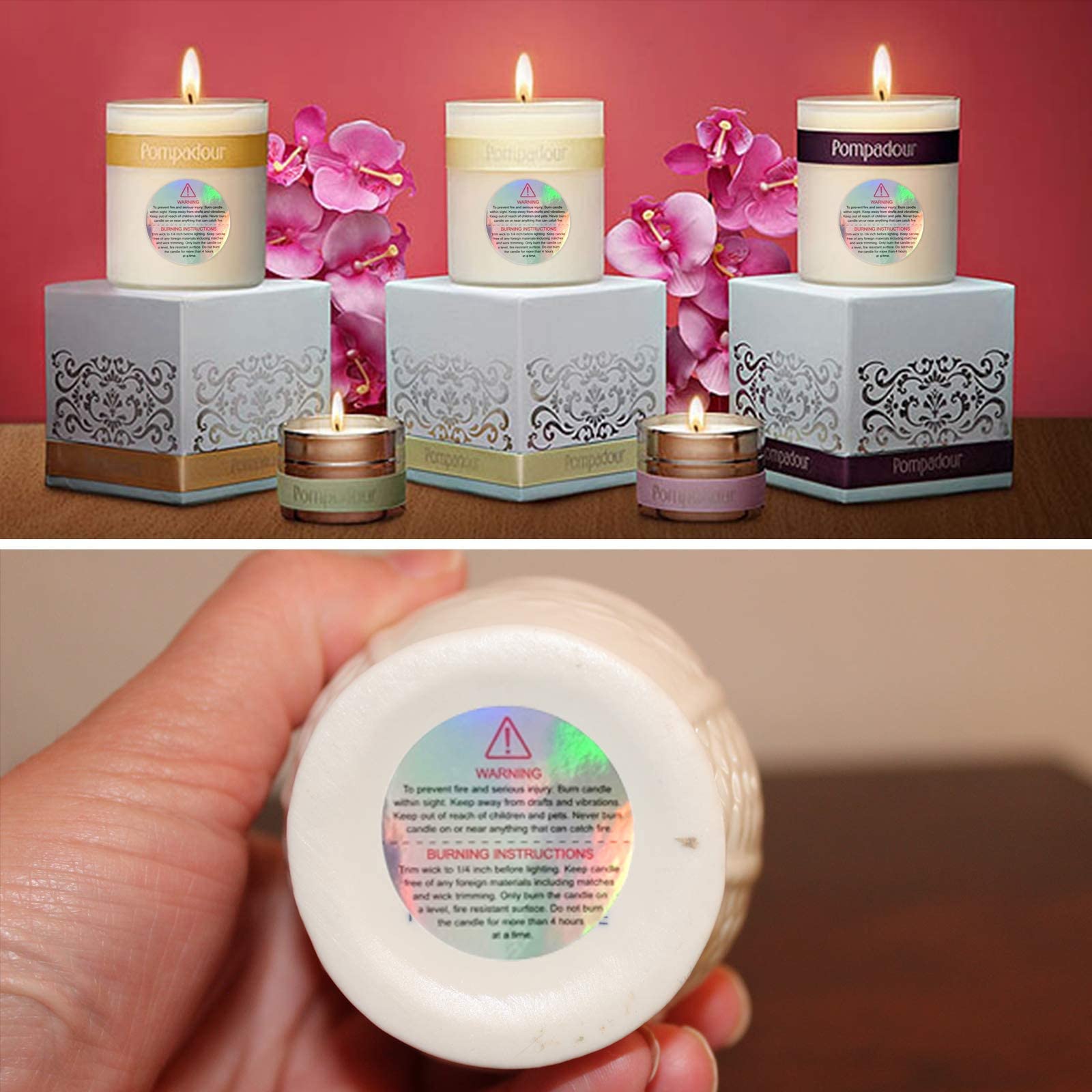 Adesivo Di Sicurezza Per Candele. Etichettatura: Immagine Vettoriale Stock (royalty Free) 685419613