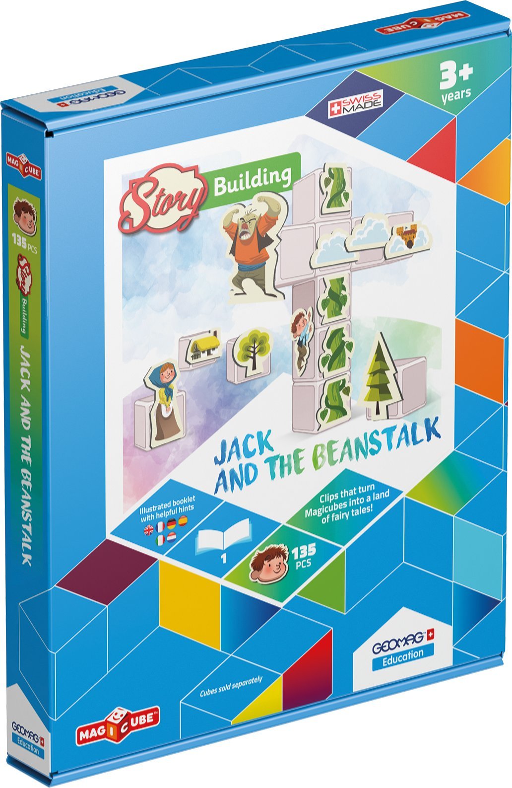 GEOMAG Education 232 - Magicube Storybuilding - Jack i Magiczna fasola - opakowanie 135 sztuk