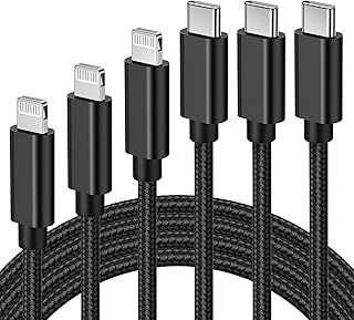 Quntis USB C to Lightning Cable MFi Certified 3Pack 1+2+3M Fast Charging Syncing Cord Compatible iPhone 11 12 13 14 Pro Max Xs XR X 8 Plus 9 iPad Supports Power Delivery with Type C PD Charger
