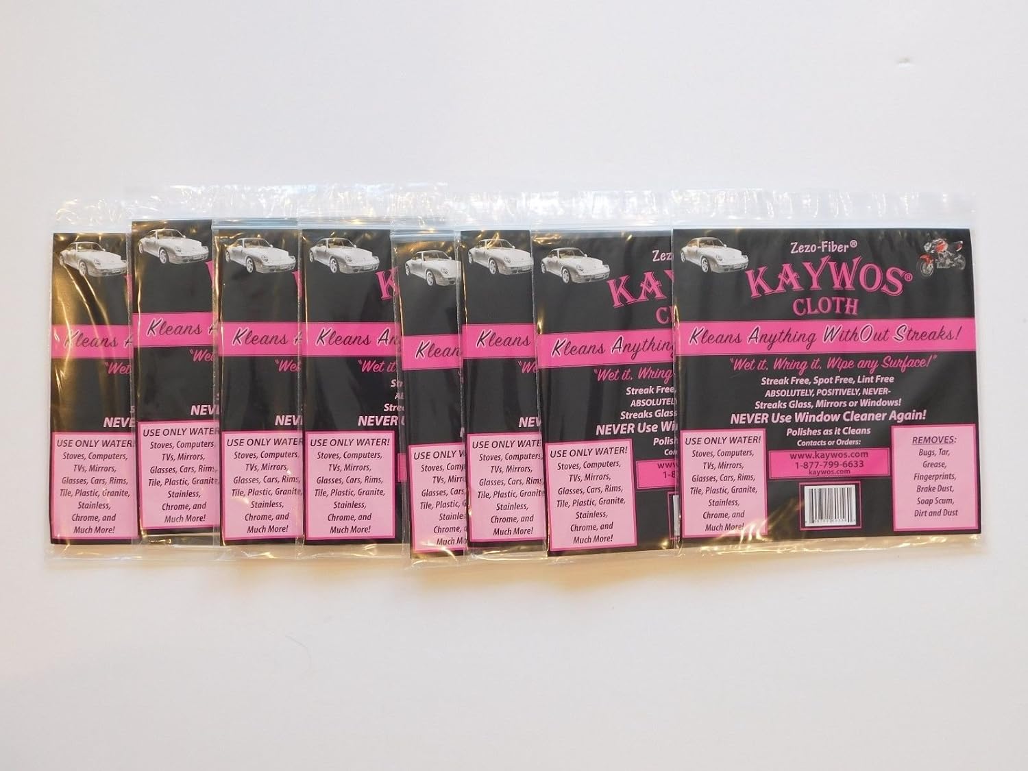 (Ship from USA) (8) Cleaning Cloth Kaywos Fiber ECO Friendly Towel