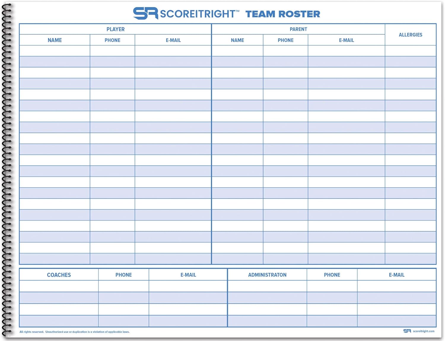 Basketball Scorebook – 16-Player Men’s and Women’s Basketball Score Keeping Book – Basketball Game Score Book for Individual and Team Stats – 9.25 x 12-inch Hardcover Book - Image 2