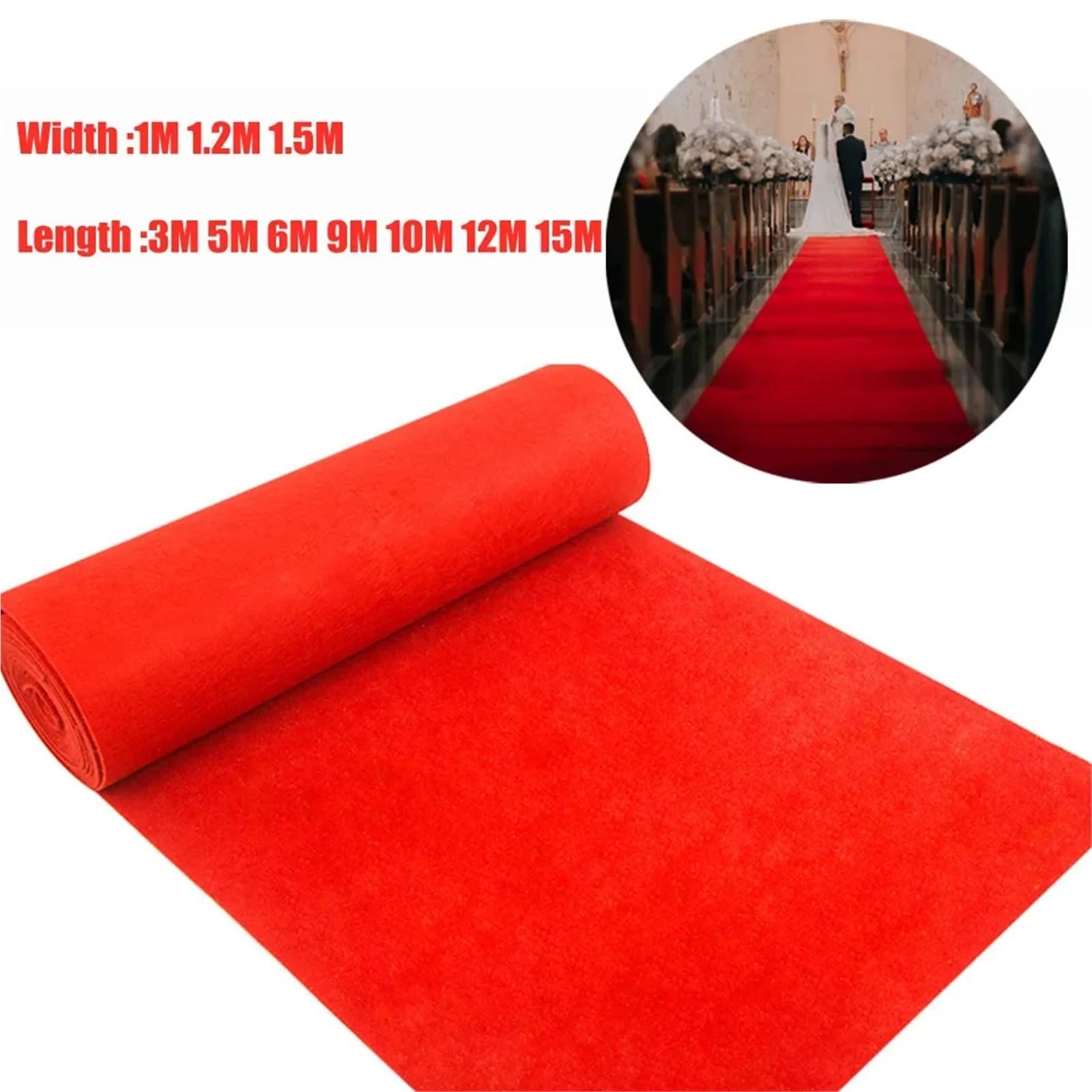 Tappeto Rosso For Esterni For Matrimoni Hotel Festival Corridoio Celebrazione Decorazione Evento(5M_1.5M)
