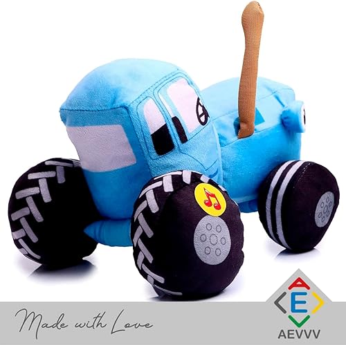 Miniatura 2 de AEVVV Tractor azul de dibujos animados ruso Sinij Tractor 8" (20cm)