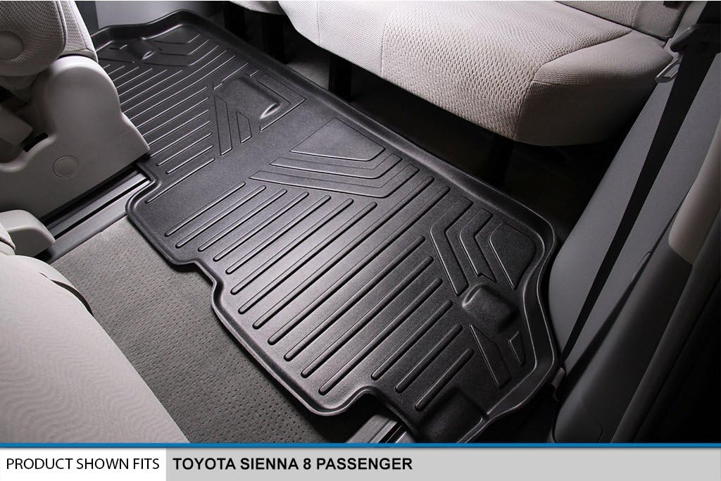 SMARTLINER Custom Fit Floor Mats 3rd Row Liner for 2011-2012 Toyota Sienna - Image 2