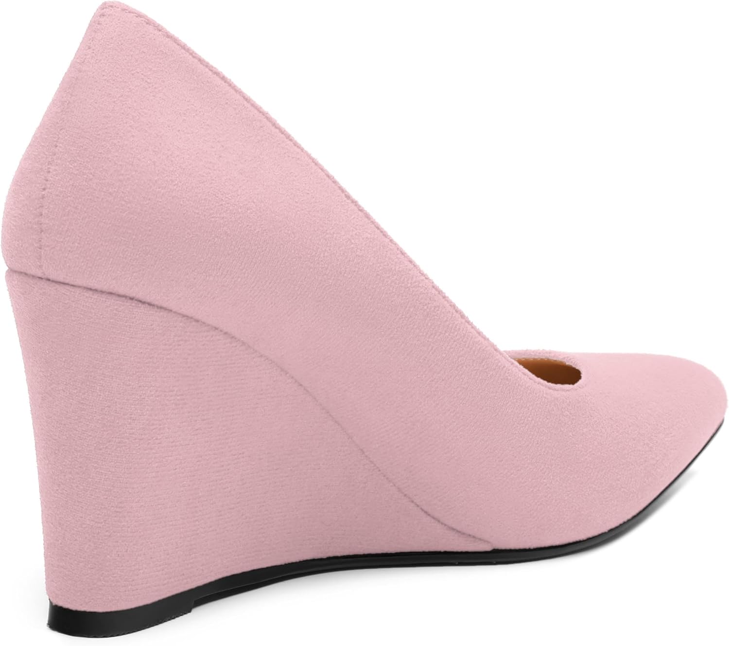 Womens Heeled Pumps, Pointed Toe Wedge High Heels Pump Shoes for Women 3.3"