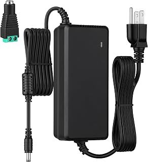 24V 6A Power Supply, AC to DC Adapter 100V-240V to 24 Volt 6 Amp Power Cord for LED Strip Light, CCTV Camera, 3D Printer, LCD Monitor, 5.5x2.5mm Tip