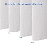 Coton Blend Rideau de douche Honeycomb Matériel de gaufre, Collection d'hôtel, Spa, Lavable, Blanc, 72 x 72 de pouce