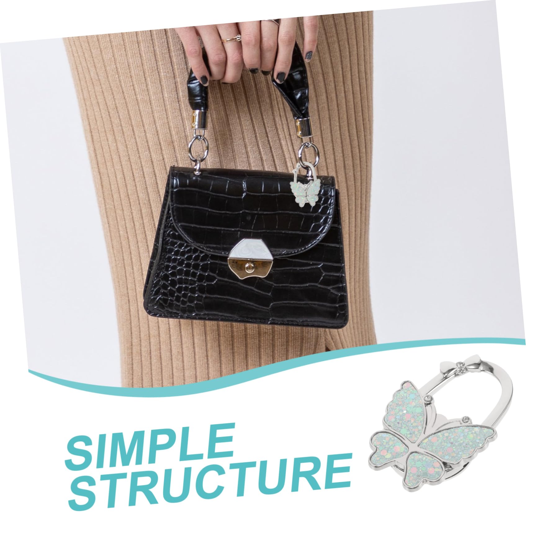 SOESFOUFU Table Purse Hanger Handbag Hanger for Women Removable Bag Holder for Desk