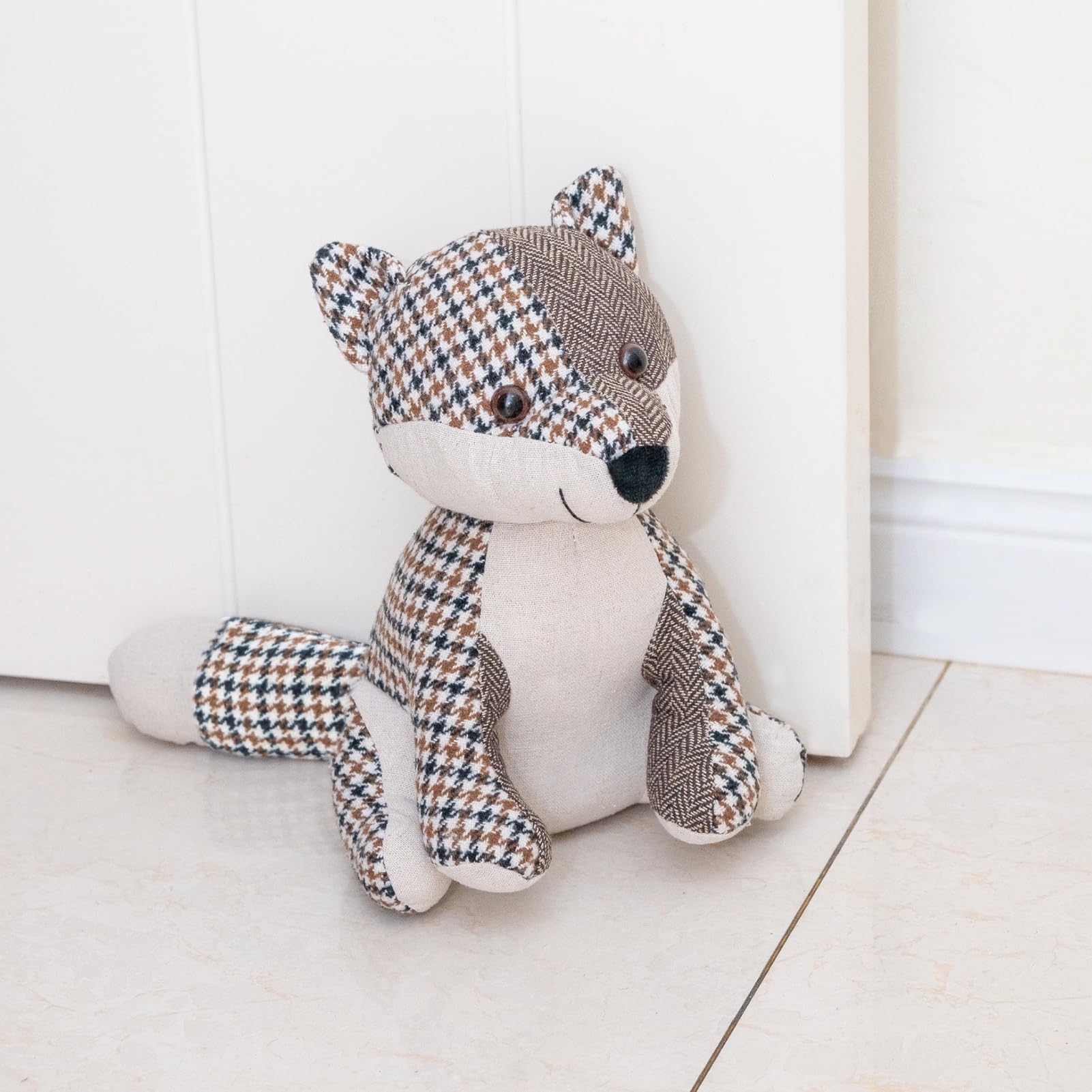 Marwood Cute Door Stopper Decorative Door Stops for Home and Office, Fox Weighted Interior Doorstop Fabric Stuffed Animal Door Stopper Floor Decorative