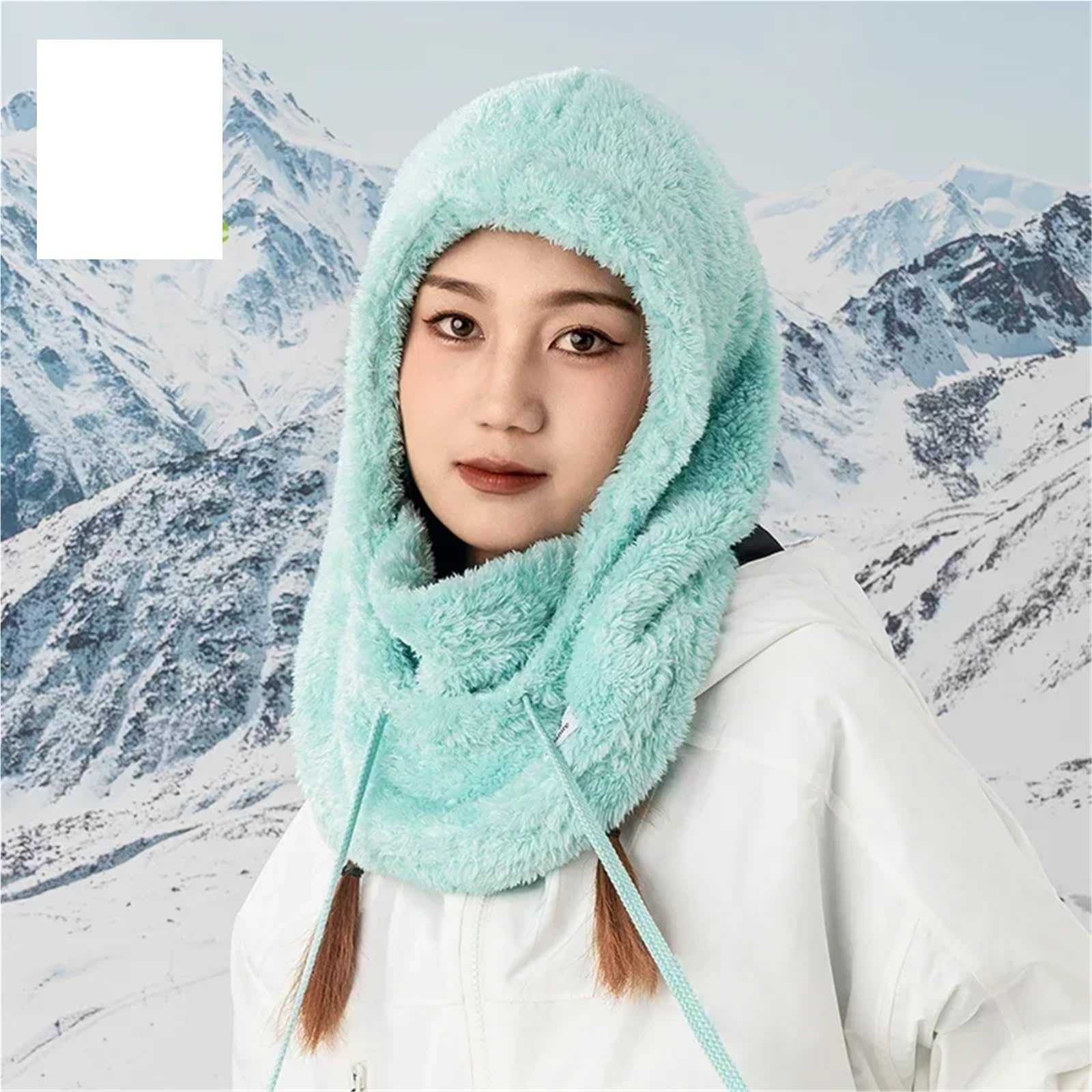 Sturmhaube, Winter-Radmütze, verdickt, warm, winddicht, Outdoor-Mütze, Ski-Lätzchen, kalte Kapuze, Motorrad, Skifahren, Fahrrad-Mütze für Outdoor