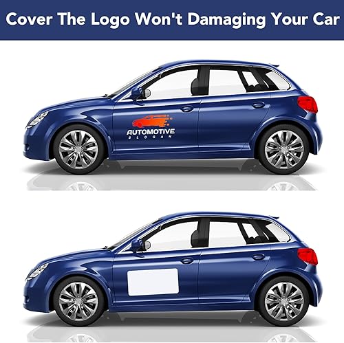 Miniatura 6 de DIYMAG 2 Piezas Imanes en Blanco para Automóvil, 24 x 12 Pulgadas Letreros Magnéticos para Puerta de Automóvil Esquinas Redondeadas Adhesivo