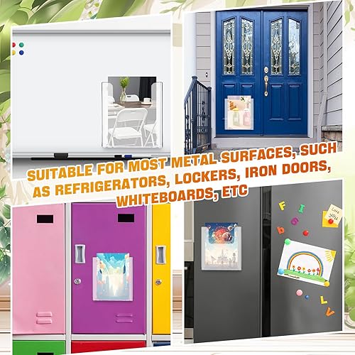 Miniatura 6 de Thyle Soporte de acrílico para folletos de 6.7 pulgadas, soporte para folletos, soporte para folletos de montaje en pared, organizador de literatura