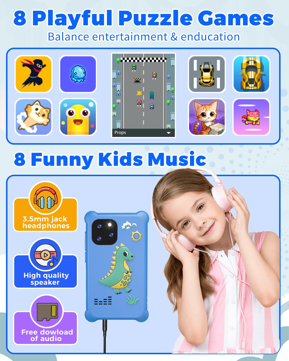 Kinder Handy, Kinderkamera Im Smartphone-Format Mit 2.8