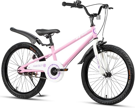 Glerc Fantacy 12 14 16 18 20 Inch Kids Bike for 2-14 Years Old Boys Girls Bicycles with Water Bottle Holder & Stabilisers & Bell, Multiple Colors