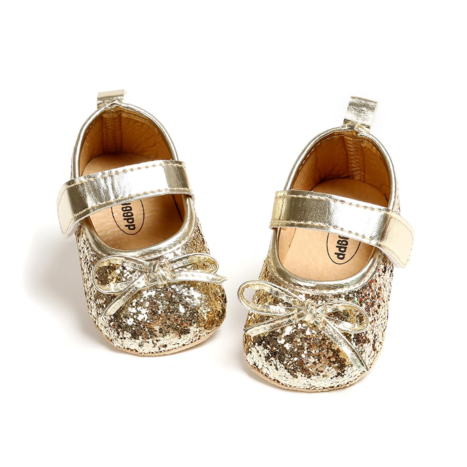 HONGTEYA Baby Girls Shoes Infant Mary Jane Flats Non Slip Newborn Moccasins