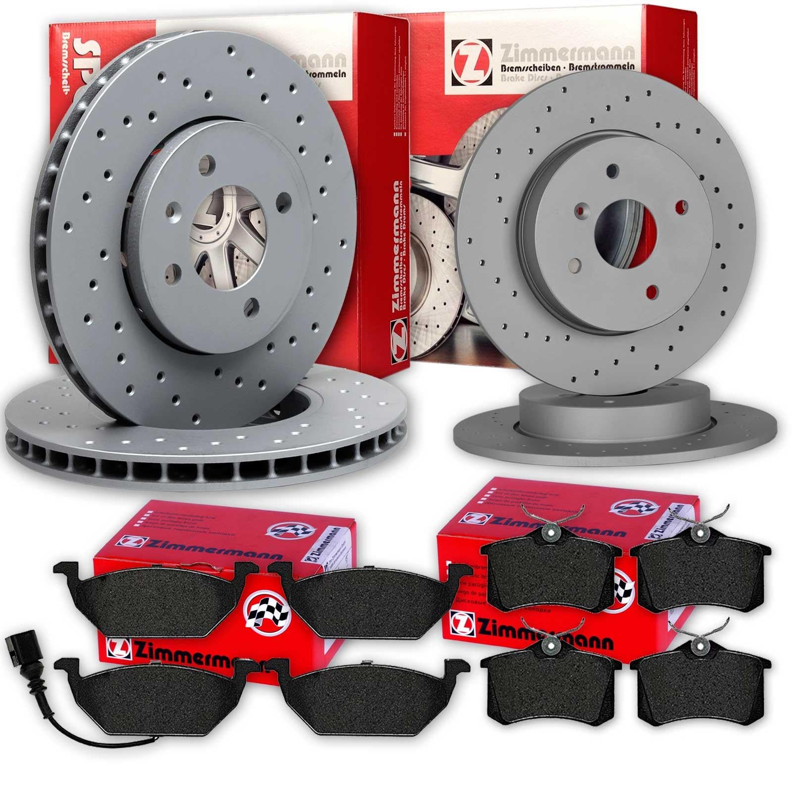 Zimmermann Bremsen Set Vorne & Hinten - Komplet Produktbild-Vorschau 2