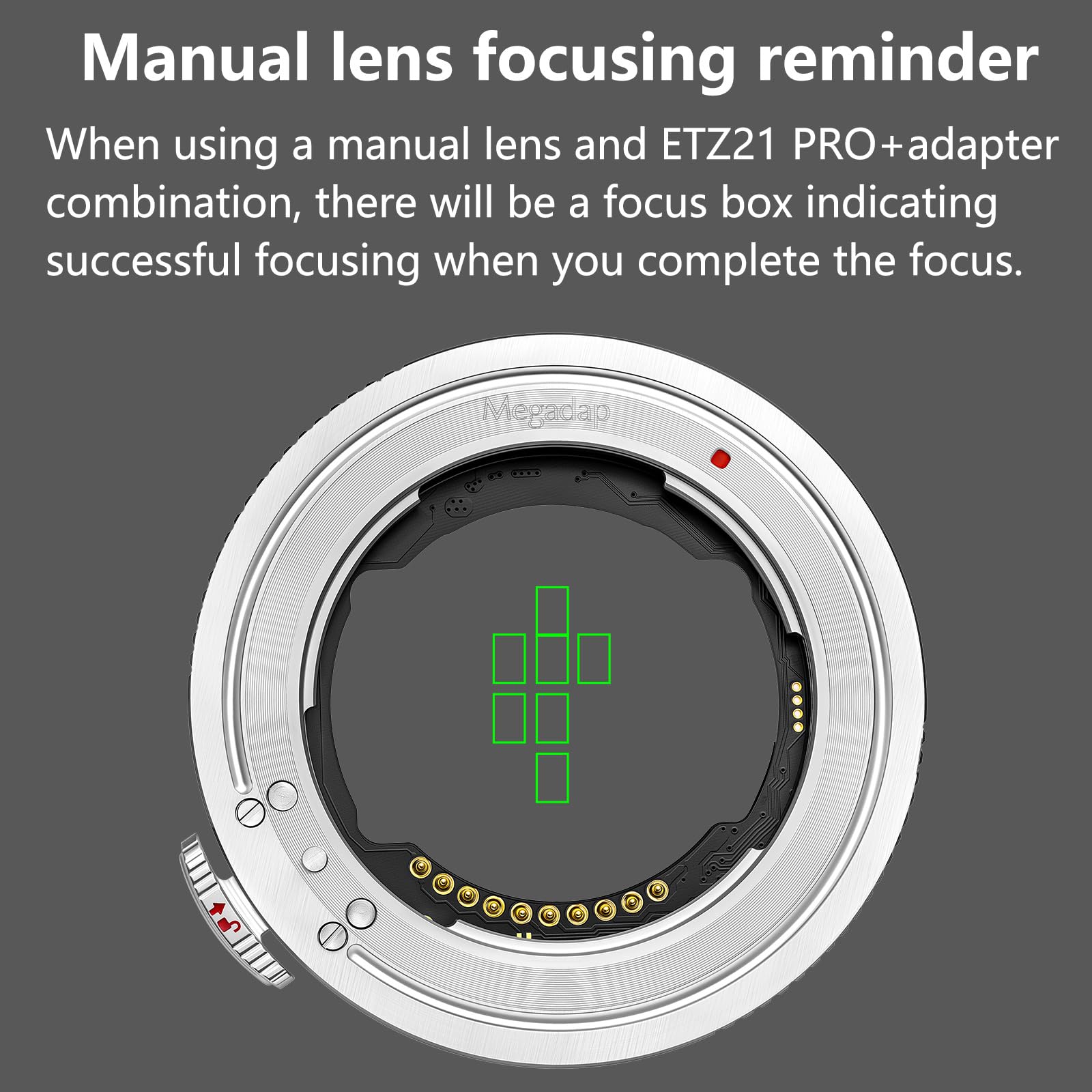 Amazon | Megadap ETZ21 PRO+ オートフォーカスレンズアダプター