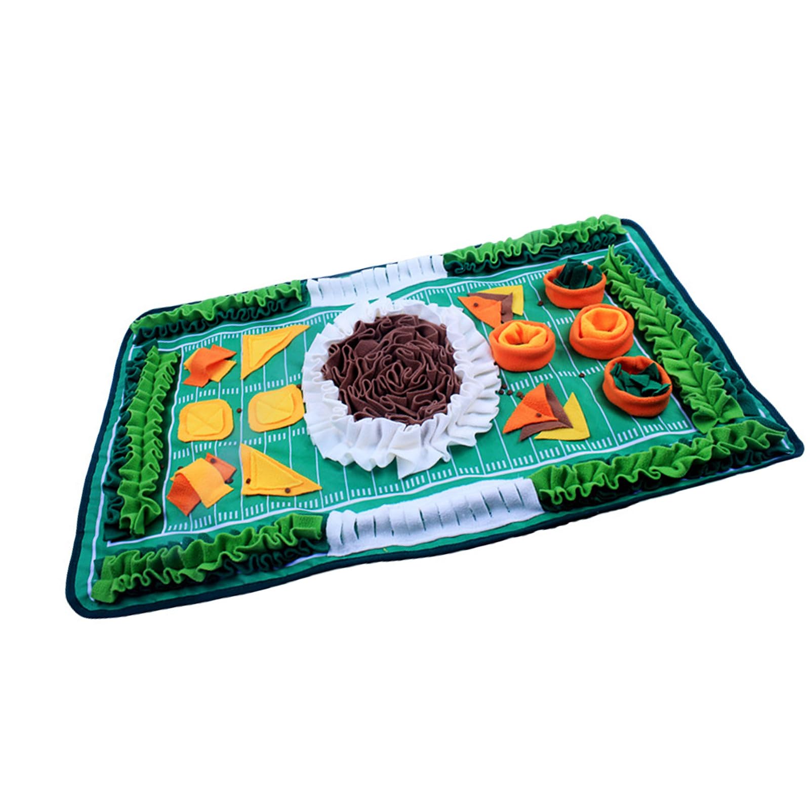 Tapis d'entraînement à renifler lavable pour chiens et chats tapis puzzle en polaire de taille M