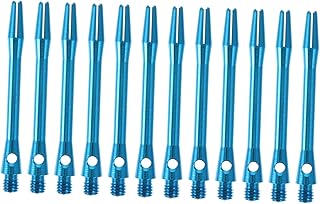 BESPORTBLE 24 Pçs Eixo De Dardo De Metal Eixo De Dardos Para Dardo De Alumínio Grade Média Hastes De Dardo De Alumínio Liga De Alumínio Azul Eixo De Dardo Hastes De Dardo Conjunto De