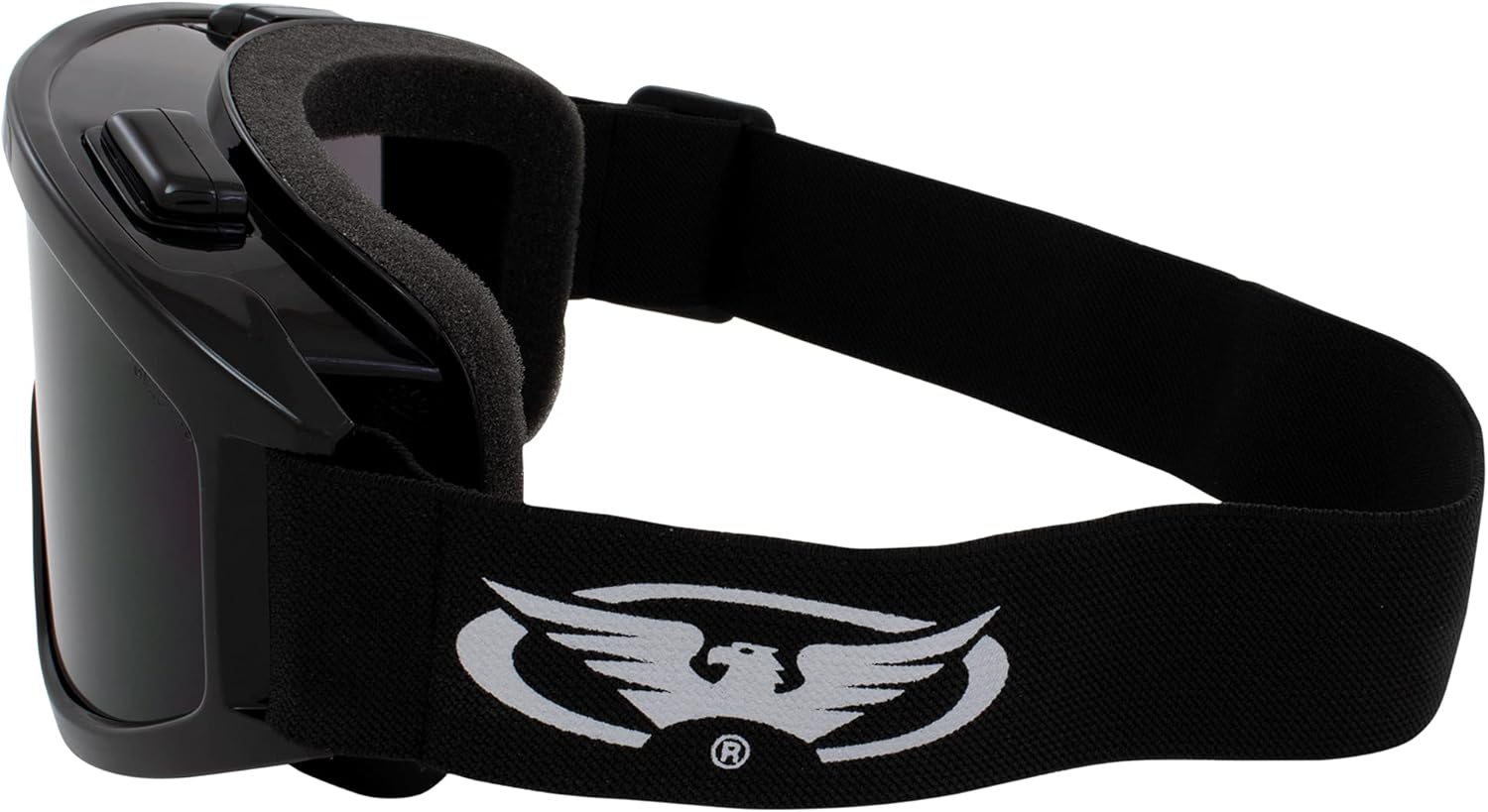 2 Pair of Global Vision Windshield Padded Motorcycle Riding Goggles ANSI Z87.1 Fit Over the Glasses Black Frames with Clear & Smoke Lenses - Image 8