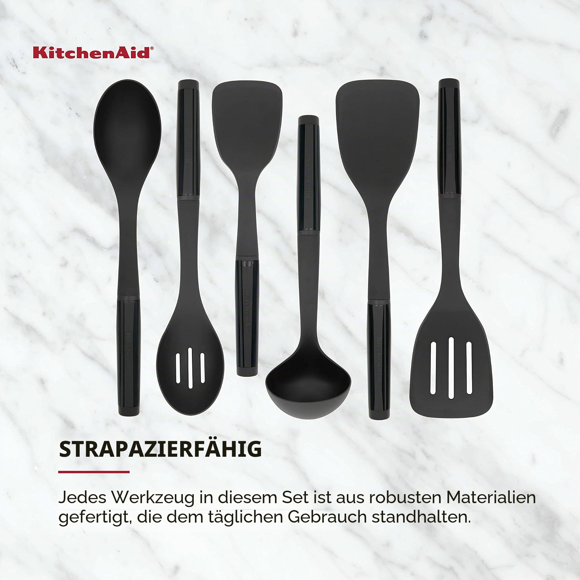 KitchenAid Universal-Werkzeugset, 6-teilig, schwarz