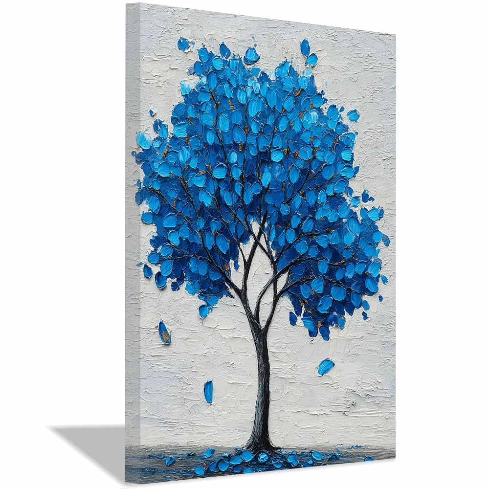 XENIOU Landscape Wall Art Whitese willows Butterflys canvas painting wall art, Living Room Bedroom Hallway Stairs Decoration.(Multicolor)-70x100cm Framed