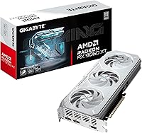 GIGABYTE Radeon RX 9060 XT Gaming OC ICE 16GB GDDR6 GPU - PCIe 5.0, Triple Hawk Fans, Quiet Cooling for 1440p Gaming