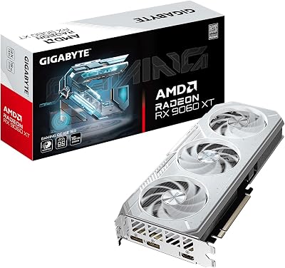GIGABYTE Radeon™ RX 9060 XT Gaming OC ICE 16G Graphics Card  - best gpus