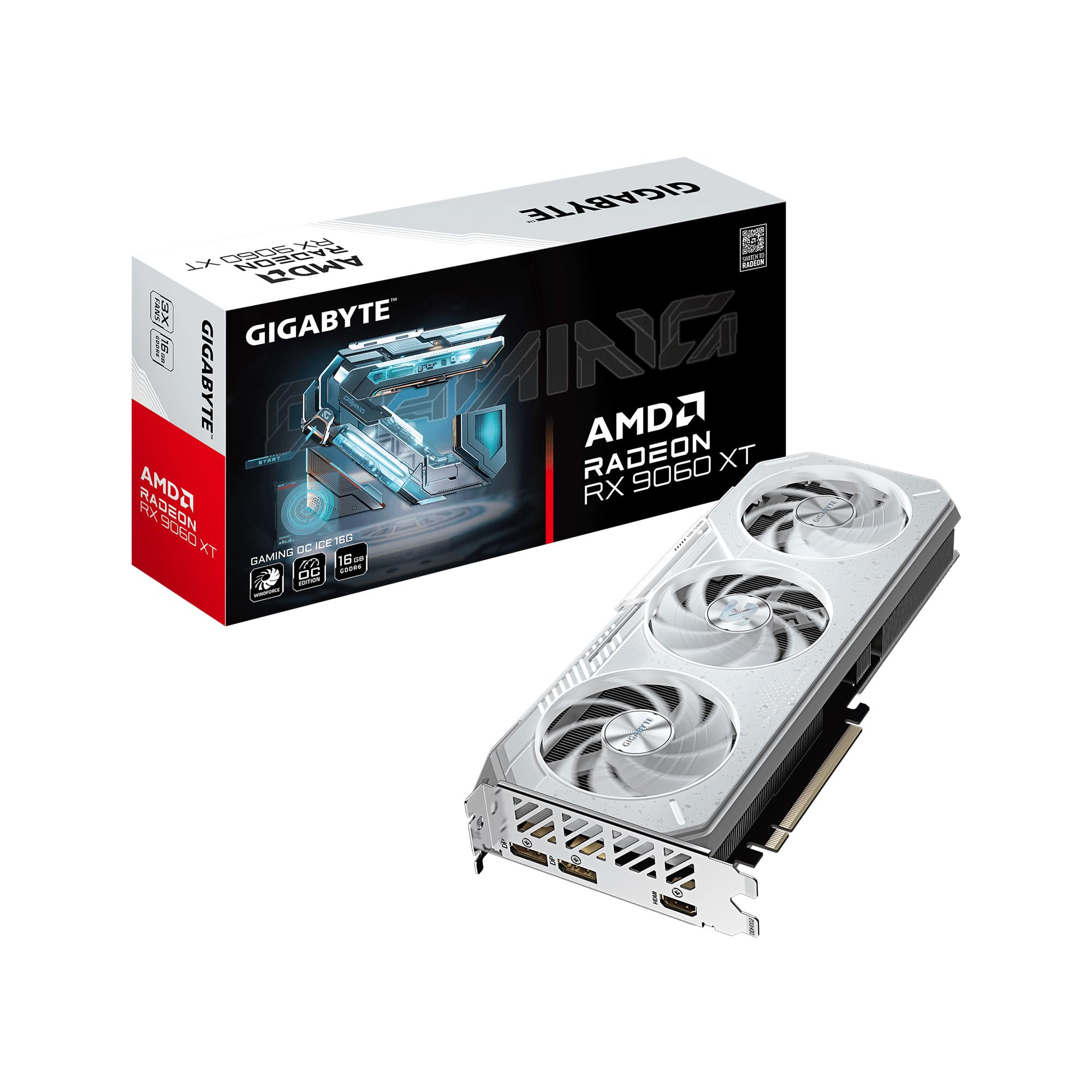 Amazon.com: GIGABYTE Radeon™ RX 9060 XT Gaming OC ICE 16G Graphics