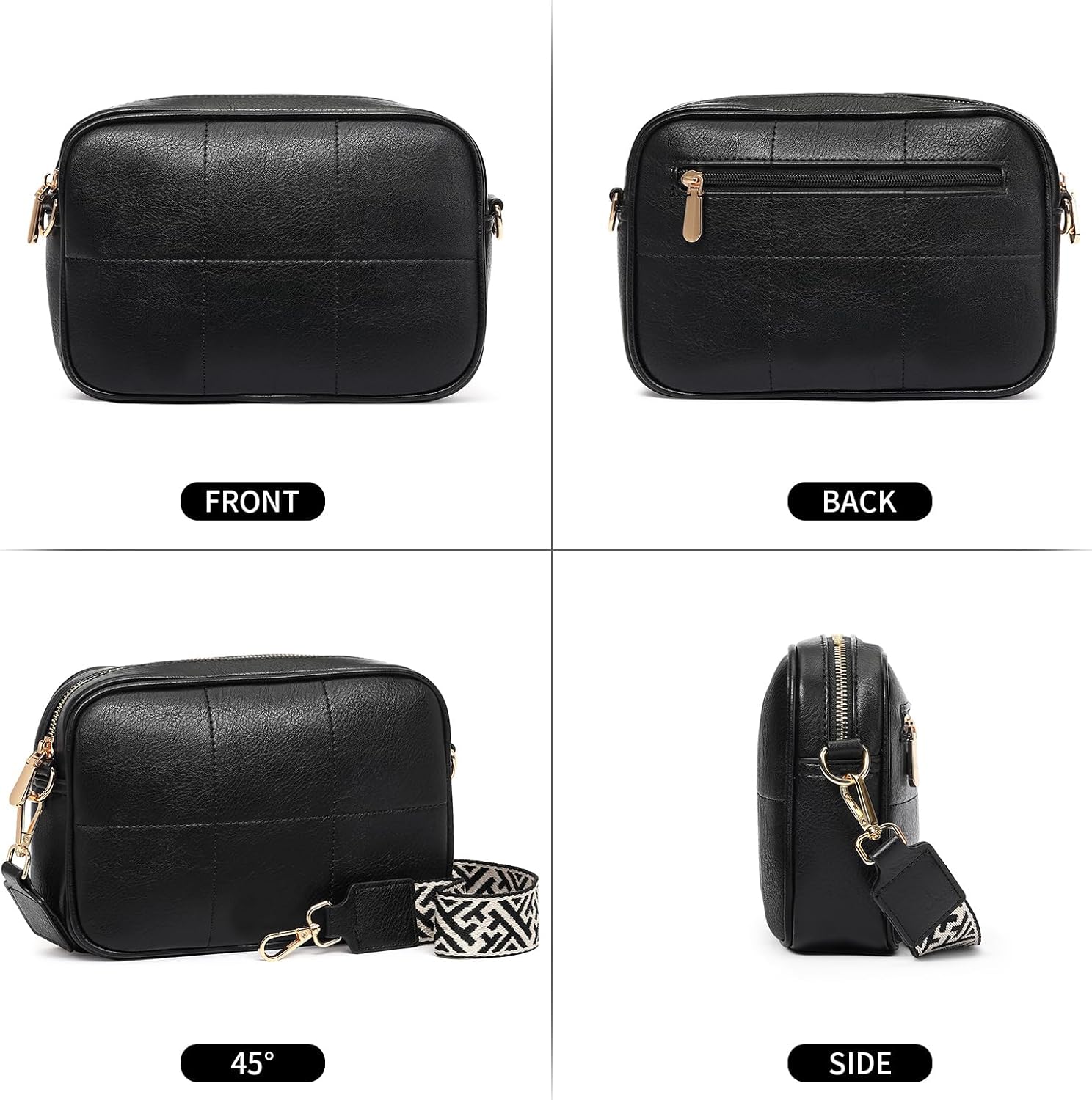 FALAN MULE Small Crossbody Bags for Women,Leather Trendy Cell Phone Bag Wallet Purses with Adjustable Strap - Image 6