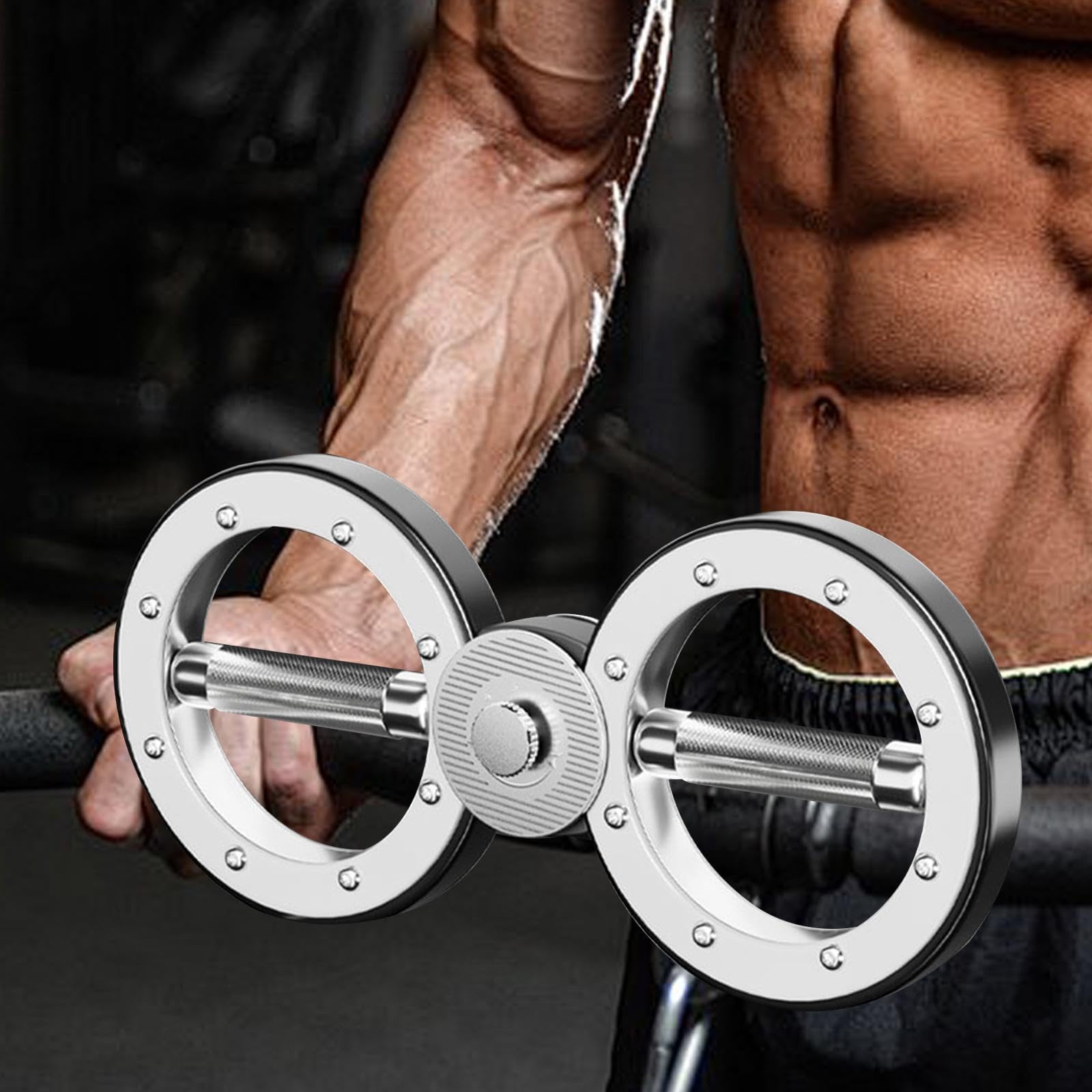 Homyl Máquina Rotadora de Brazos, Ejercitador de Brazos con Rotación de 360 ​​Grados, Entrenador de Antebrazos Y Manos, Fortalecedor de Antebrazos para