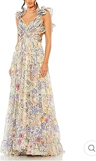 Women's Summer Floral Print Straps Sleeveless V Neck Criss Cross Backless Chiffon Beach Boho Party Long Maxi Dress - Buy now
