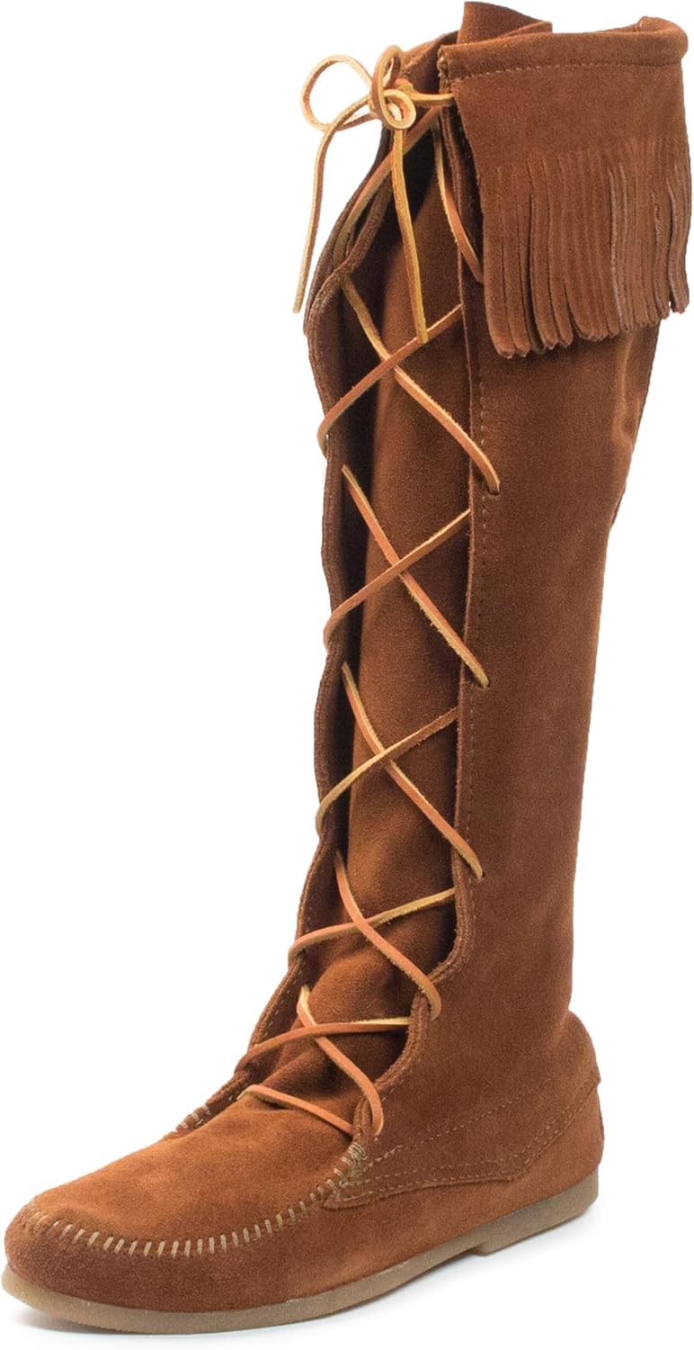 Minnetonka Men's Front Lace Knee High Boot